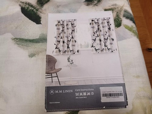 Linen camellia pair - linen,