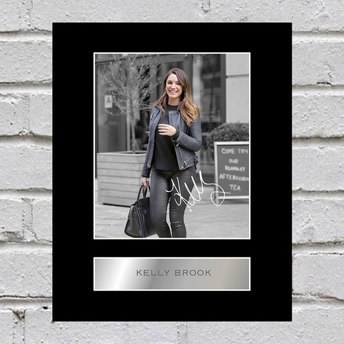 Kelly brook signed mounted - kelly,