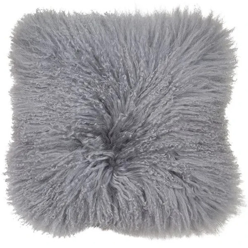 Mongolian lambswool cushion - lambswool,