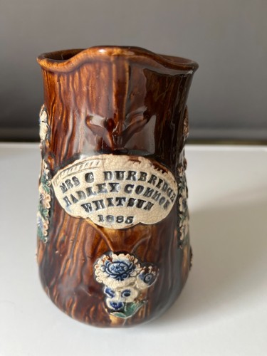 Measham pottery bargeware jug - measham,