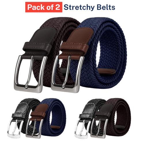 Woven stretchy belts pcs - woven,