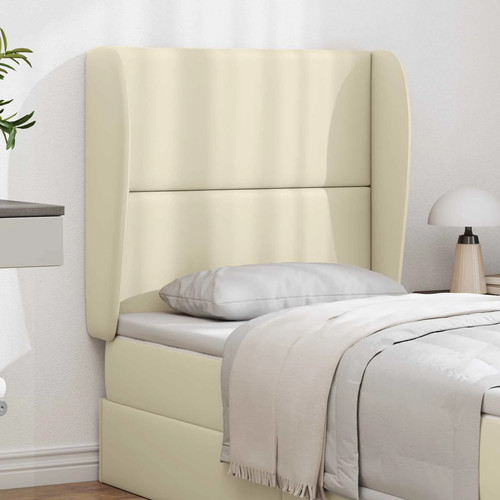 Headboard wave ear - wave, cream