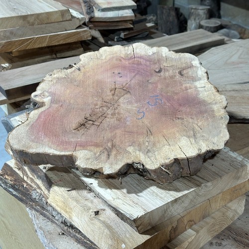 Yew cookie round board - board, table