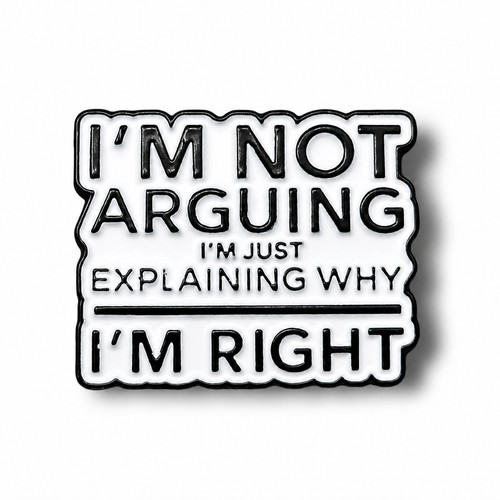 Funny arguing enamel - funny,