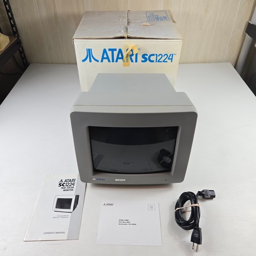 Atari sc1224 color monitor - atari,