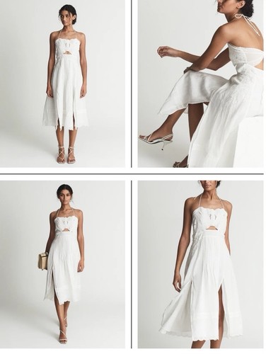Reiss white ramie cotton 10 - white,