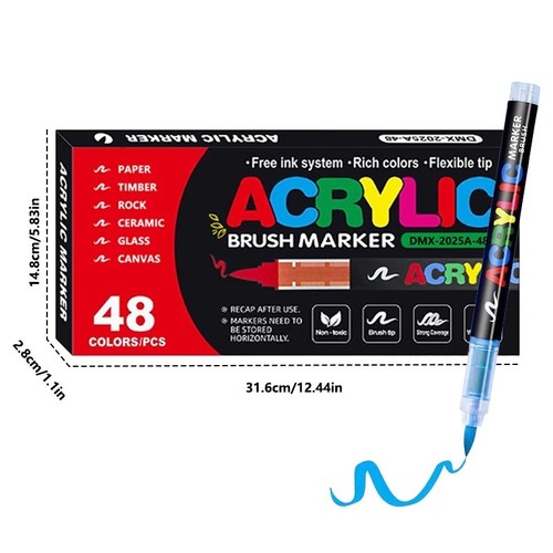 Colors acrylic paint - 48,