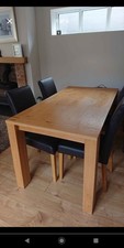 Oak Table Plus 4 Chairs