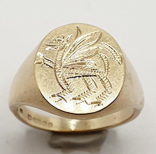 Heavy solid 9ct yellow - solid,