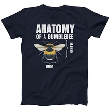 Anatomy of a Bumblebee T Shirt Funny Slogan Joke Cute Bee Men Women | Plus Size