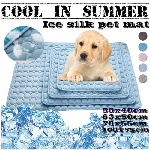 Ice silk dog bed car - ice,