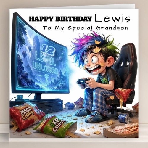 Personalised birthday card - personalised,