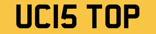 Number plate private - uc,