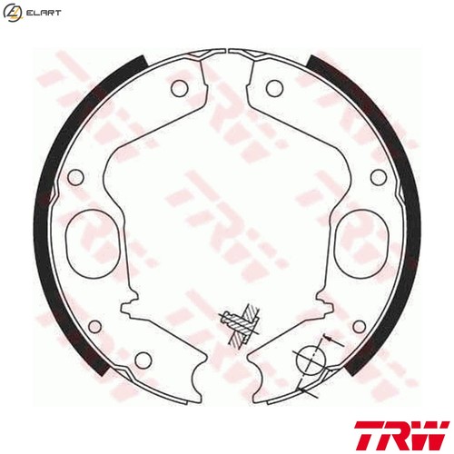 Brake shoe set - set,