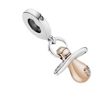 Dummy Pacifier Charm for bracelet s925 925 Sterling Silver Gift 