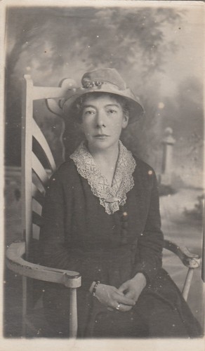 Edwardian lady portrait rppc - portrait,
