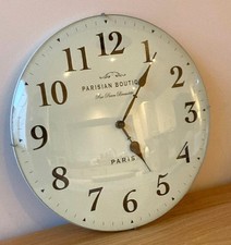 Parisian Boutique Paris French Style Clock.  30cm