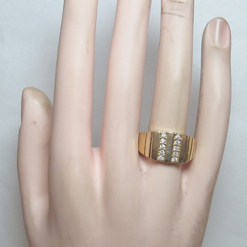 Diamond pinky ring men 14k - men's,