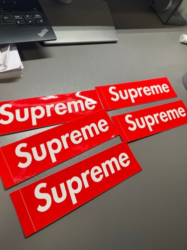 Supreme box logo stickers red - stickers,