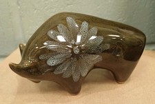Small Lotus Ceramic Bull