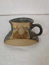 Vintage MUGGINS Pottery Face