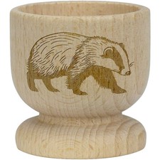 'Walking Badger' Wooden Egg