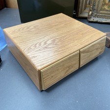 Retro Vintage 1970’s Two Drawer Media Storage Unit Drawers