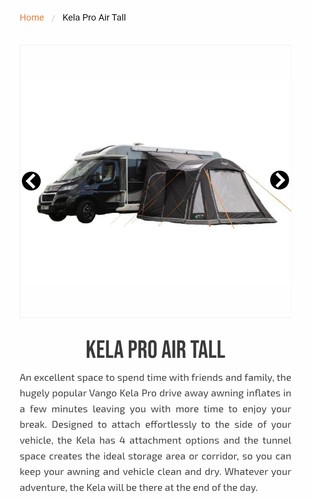 Drive away awning vango kela - drive,