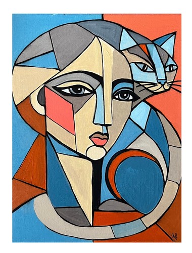 Modern cat female - modern,
