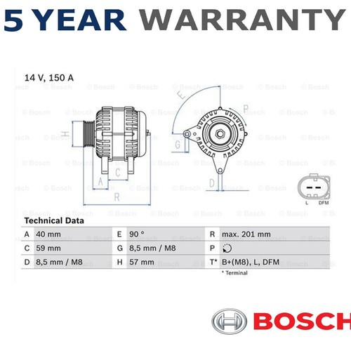Bosch alternator fits - alternator,