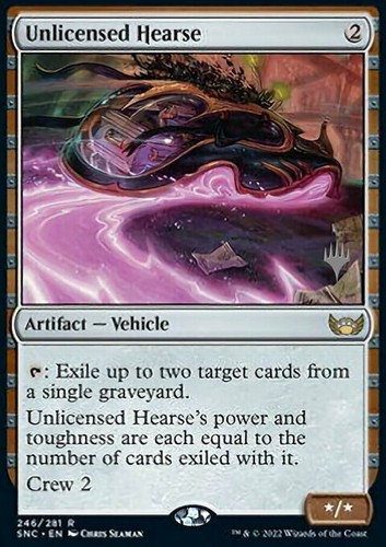 Mtg unlicensed hearse - unlicensed,