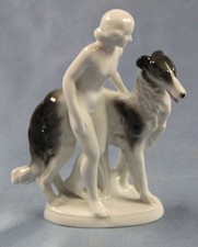 Borzoi porcelain figurine dog