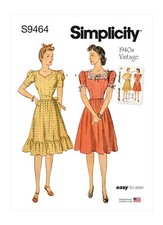 SIMPLICITY 9464 MISSES 1940's