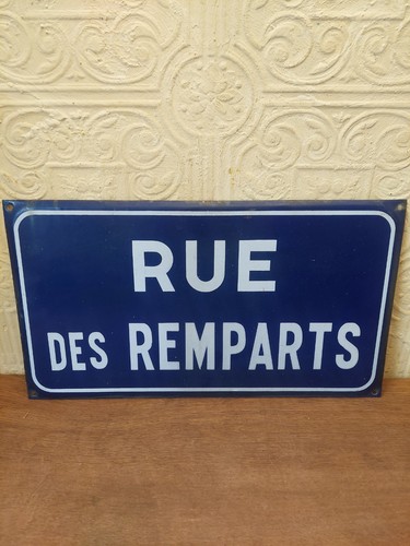 Vintage french enamel street - vintage,