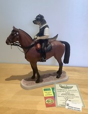 Robert Harrop - DPLE13 German Shepherd Mounted Policeman LE Boxed with Cards VGC
