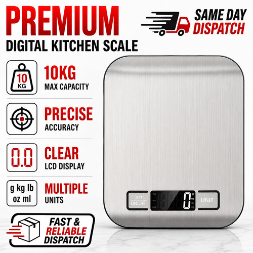 10kg stainless steel digital - 10kg,