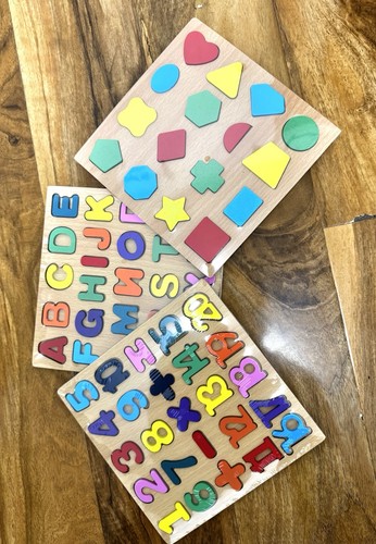 Educational puzzle wooden - 3d,