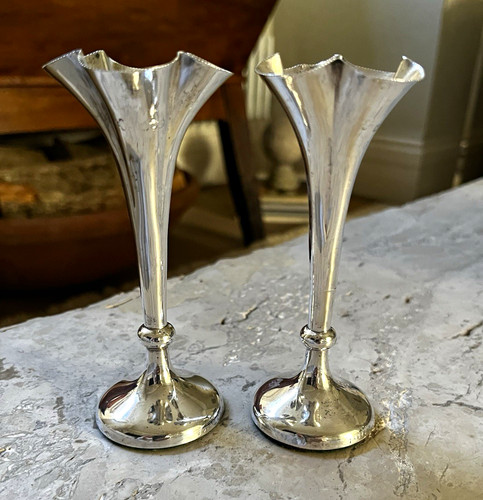 Antique solid silver - , fluted
