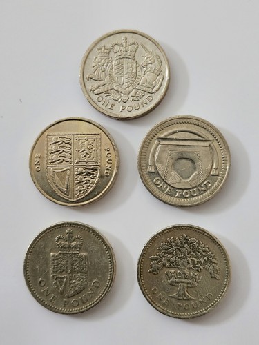 One pound coin set 1987 - coin, 5
