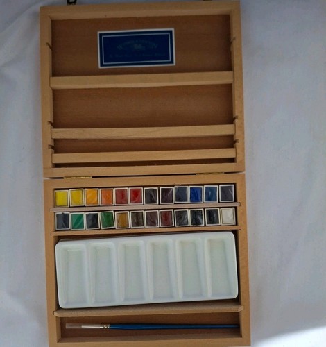 Vintage winsor newton wooden - &,