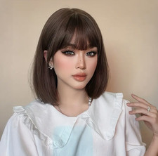 10 Inch Brown Short Bob Style