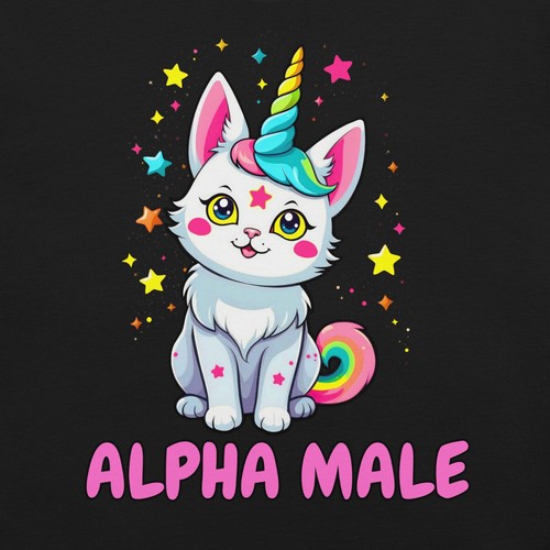 Cute alpha male unicorn cat - unicorn,