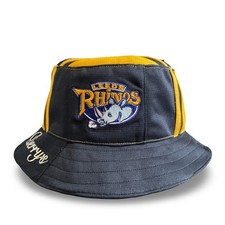 LEEDS RHINOS Rugby League Bucket Hat from Upcycled Official ISC Shirt