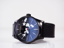 Nixon Mickey Mouse The Sentry Leather Watch Disney 90th Anniversary