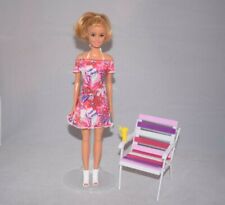 Barbie Beach Blonde Doll and Chair 2015 Mattel Toys Bundle TA62