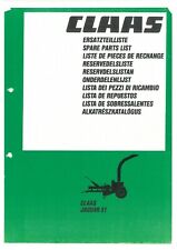 Claas Forager Jaguar 51 Parts Manual
