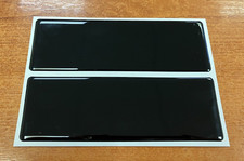 2 x BLACK Ex Large Stickers -