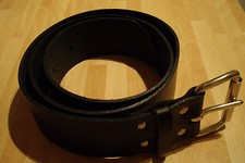 BLACK LEATHER SCAFFOLDERS