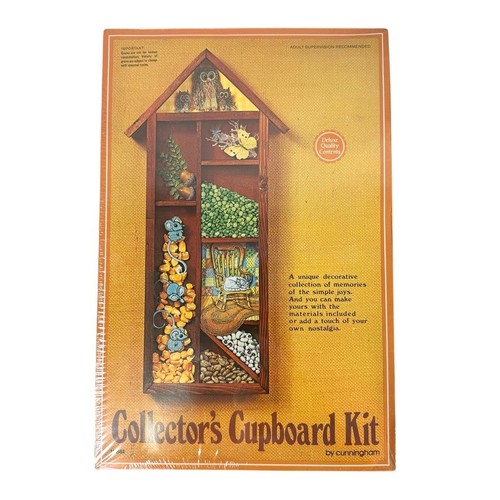 Vtg wood wall display - wood,