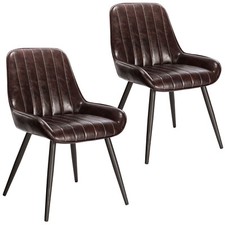 2/4/6x Dining Chairs Faux